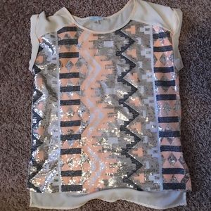Sequin boutique top